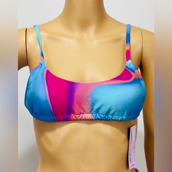 Wild fable Blue Marble Tunnel Front Bralette Bikini Top Avail. XXS, XS &… - Picture 2 of 10